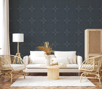 Tapete „Midnight Geometry Linear Tile“⁠