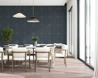 Tapete „Midnight Geometry Linear Tile“⁠