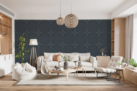 Midnight Geometry lineaire tegelbehang