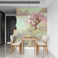 Wandbild „Ethereal Cloud Treehouse Sanctuary“
