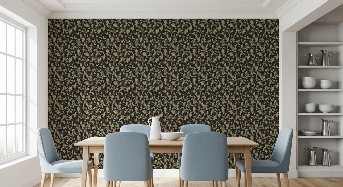 Papier peint à motif de camouflage forestier tactique⁠
