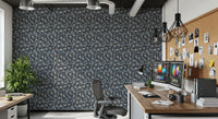 Modern Geographic Tonal Motif Wallpaper⁠