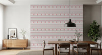 Papel tapiz de patrón geométrico de azulejos de arte folclórico