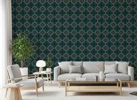 Geometriskt tapet med pixlad diamantgrid⁠