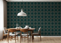 Geometriskt tapet med pixlad diamantgrid⁠