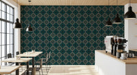 Geometriskt tapet med pixlad diamantgrid⁠