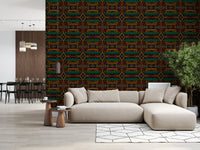 Tapetenbild mit geometrischem Ethno-Muster