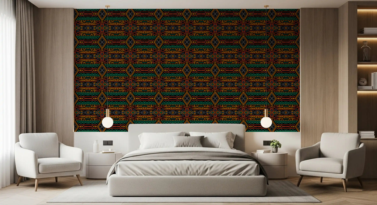 Tapetenbild mit geometrischem Ethno-Muster