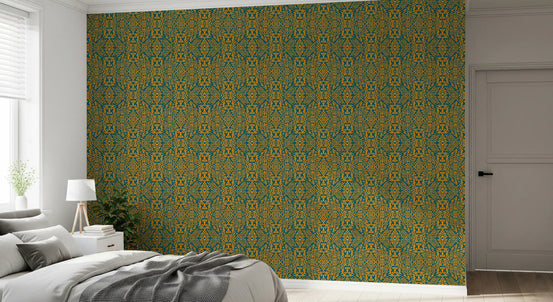 Tapete mit abstrakter ethnischer Maskenkunst