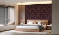Geometric Tribal Owl Pattern Wallpaper⁠