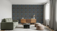Papier peint Motif de carreaux en mosaïque tribale