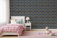 Papier peint Motif de carreaux en mosaïque tribale