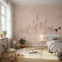 Castle Dreams – Haalistunut ruusu -seinämaalaus