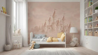 Castle Dreams – Haalistunut ruusu -seinämaalaus