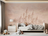 Castle Dreams – Haalistunut ruusu -seinämaalaus