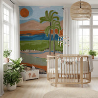 Wandbild „Sonnendurchfluteter tropischer Hain“