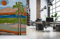 Wandbild „Sonnendurchfluteter tropischer Hain“