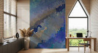 Abstraktes Wandbild „Cerulean Layers“