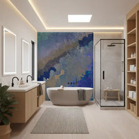 Abstraktes Wandbild „Cerulean Layers“