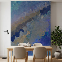 Abstraktes Wandbild „Cerulean Layers“