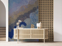 Abstraktes Wandbild „Cerulean Layers“