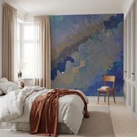 Abstraktes Wandbild „Cerulean Layers“