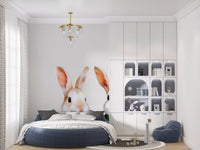 Wandbild „Vintage Storybook Rabbit Pair“