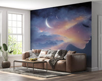 Celestial Dreamer-portræt-vægmaleri