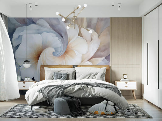 Floral Yin Yang Serenity Wall Mural