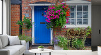 Murale da parete rustico floreale per ingresso in stile cottage
