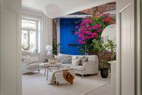 Murale da parete rustico floreale per ingresso in stile cottage