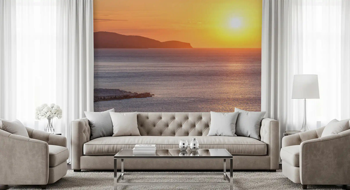 Wandbild „Ruhiger Horizont in der Dämmerung“