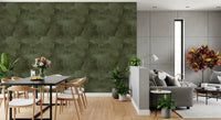 Torn Leather - Moss Wallpaper⁠