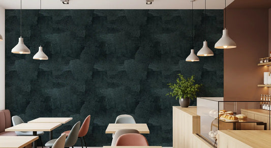 Papier peint Torn Leather - Petrol