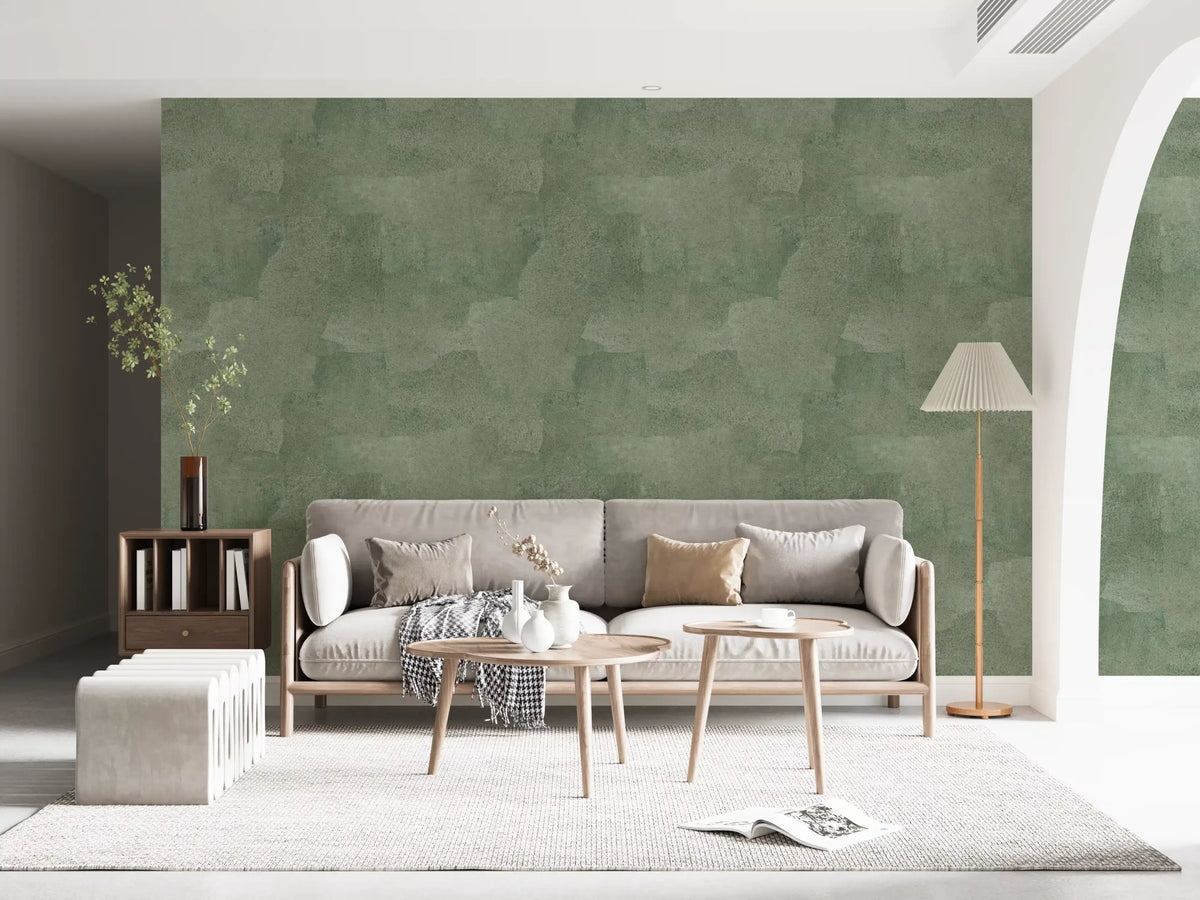 Torn Leather - Celadon-Tapete