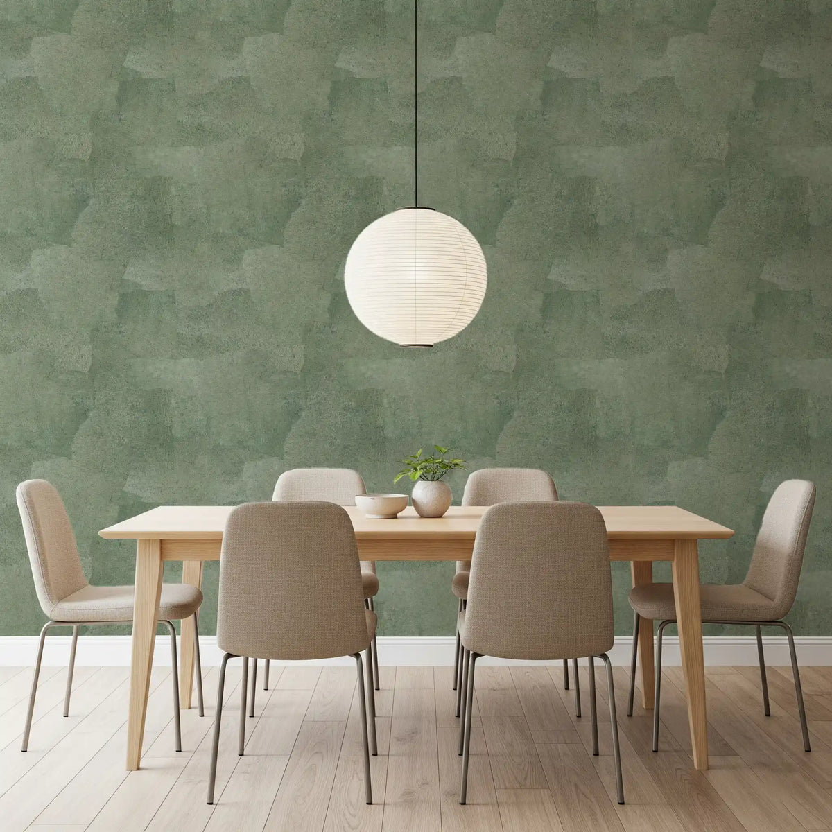 Torn Leather - Celadon-Tapete