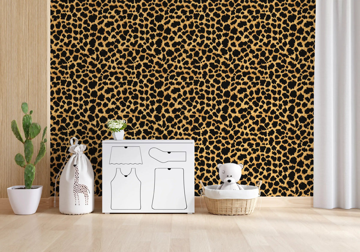 Wild Safari Animal Print Wallpaper⁠