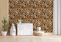 Papel de parede clássico com padrão de manchas de animais