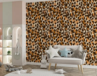 Papel de parede clássico com padrão de manchas de animais