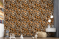 Papel de parede clássico com padrão de manchas de animais