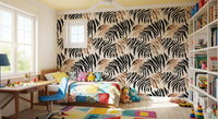 Abstract Zebra Stripe Brushwork Wallpaper⁠