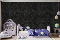 Eternal Star Atlas - Antracietkleurig behang⁠