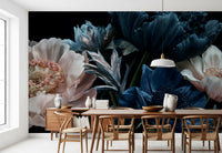 Papier peint panoramique Bouquet de pivoines de minuit