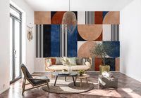 Papier peint panoramique Mosaïque géométrique moderne