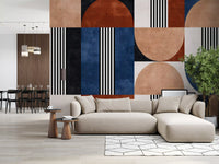 Papier peint panoramique Mosaïque géométrique moderne