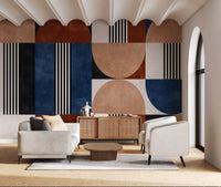 Papier peint panoramique Mosaïque géométrique moderne