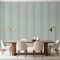 Ticking Checker Stripes - Watery Canvas Wallpaper⁠