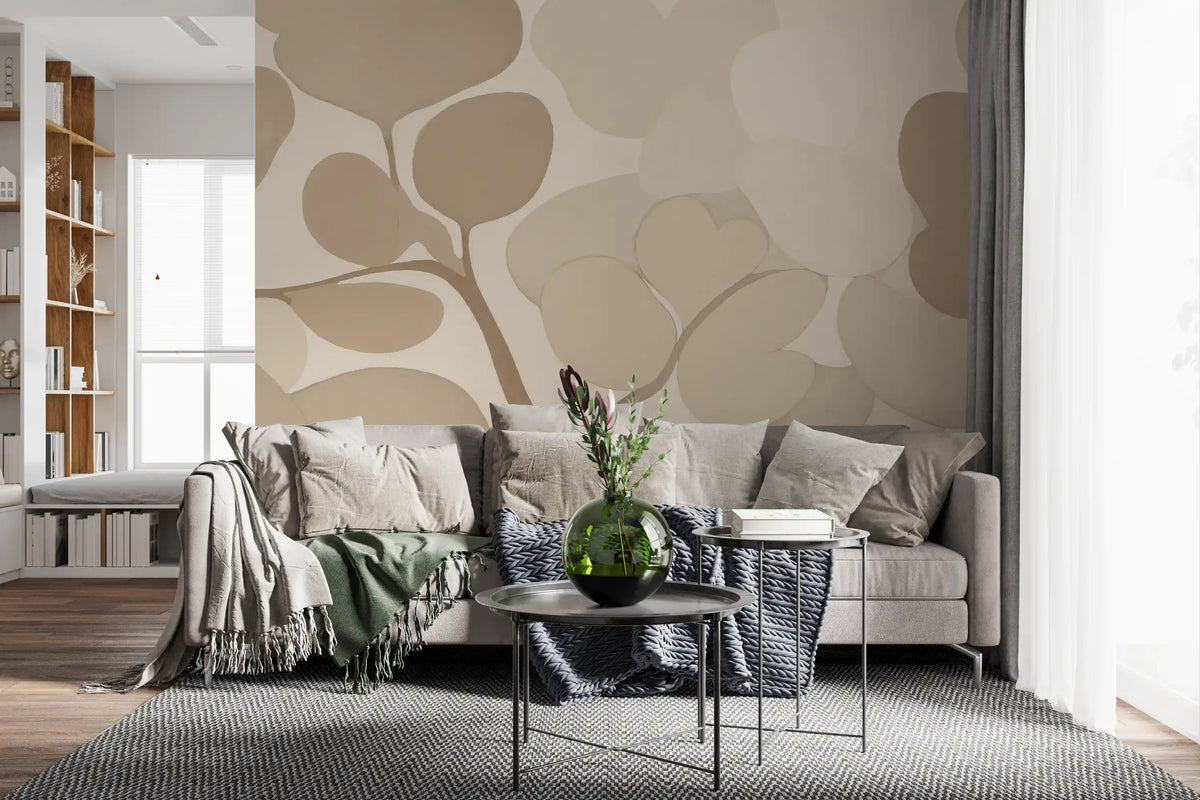 Mural de perete Emils Bouquet - Sepia