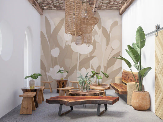 Emils Meadow - Papier peint panoramique mural Sand