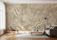 Lunar Drift - Smoke Wall Mural